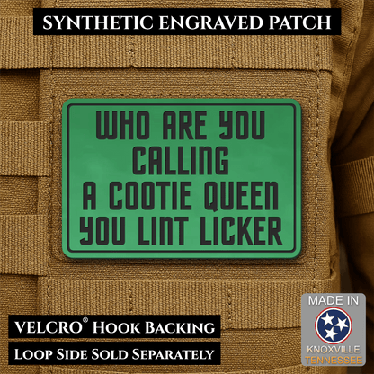 Lint Licker Funny Quote Morale Patch, 2x3" | Made in USA | VELCRO® Brand Hook Backing - #LoneStar Adhesive#