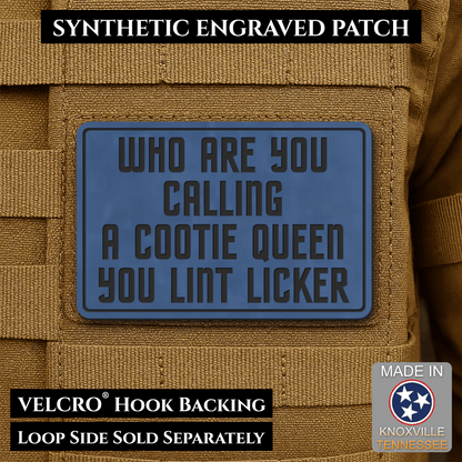Lint Licker Funny Quote Morale Patch, 2x3" | Made in USA | VELCRO® Brand Hook Backing - #LoneStar Adhesive#