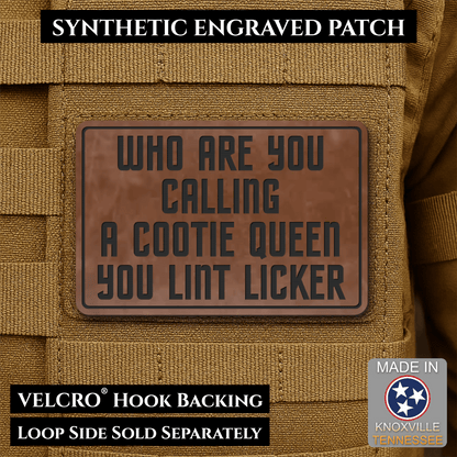Lint Licker Funny Quote Morale Patch, 2x3" | Made in USA | VELCRO® Brand Hook Backing - #LoneStar Adhesive#