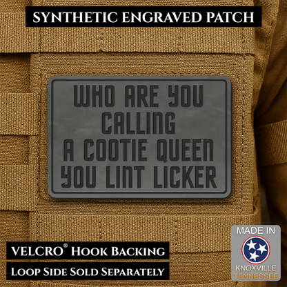 Lint Licker Funny Quote Morale Patch, 2x3" | Made in USA | VELCRO® Brand Hook Backing - #LoneStar Adhesive#