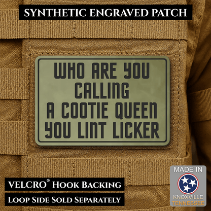 Lint Licker Funny Quote Morale Patch, 2x3" | Made in USA | VELCRO® Brand Hook Backing - #LoneStar Adhesive#