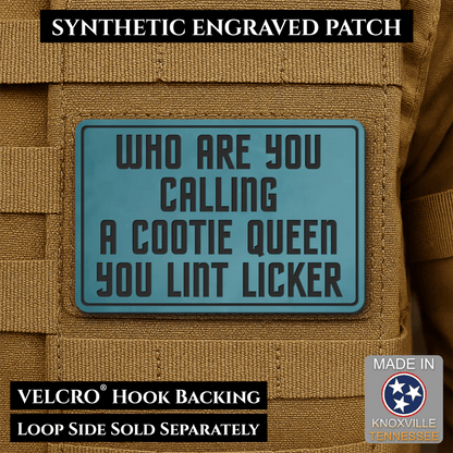 Lint Licker Funny Quote Morale Patch, 2x3" | Made in USA | VELCRO® Brand Hook Backing - #LoneStar Adhesive#