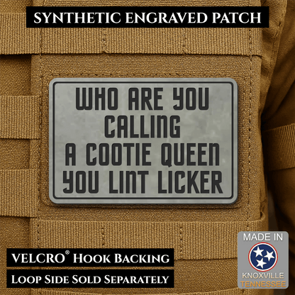Lint Licker Funny Quote Morale Patch, 2x3" | Made in USA | VELCRO® Brand Hook Backing - #LoneStar Adhesive#