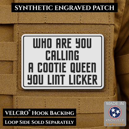 Lint Licker Funny Quote Morale Patch, 2x3" | Made in USA | VELCRO® Brand Hook Backing - #LoneStar Adhesive#
