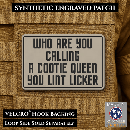 Lint Licker Funny Quote Morale Patch, 2x3" | Made in USA | VELCRO® Brand Hook Backing - #LoneStar Adhesive#