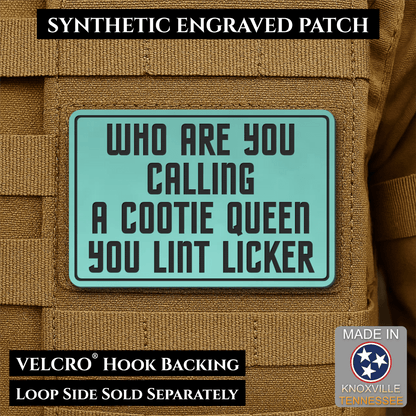 Lint Licker Funny Quote Morale Patch, 2x3" | Made in USA | VELCRO® Brand Hook Backing - #LoneStar Adhesive#