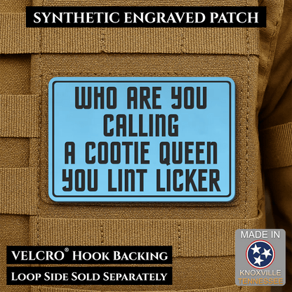 Lint Licker Funny Quote Morale Patch, 2x3" | Made in USA | VELCRO® Brand Hook Backing - #LoneStar Adhesive#