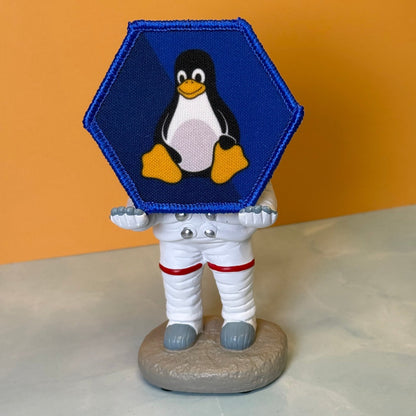 Linux Tux Penguin Morale Patch, 3x3" | Made in USA | VELCRO® Brand Hook Backing - #LoneStar Adhesive#