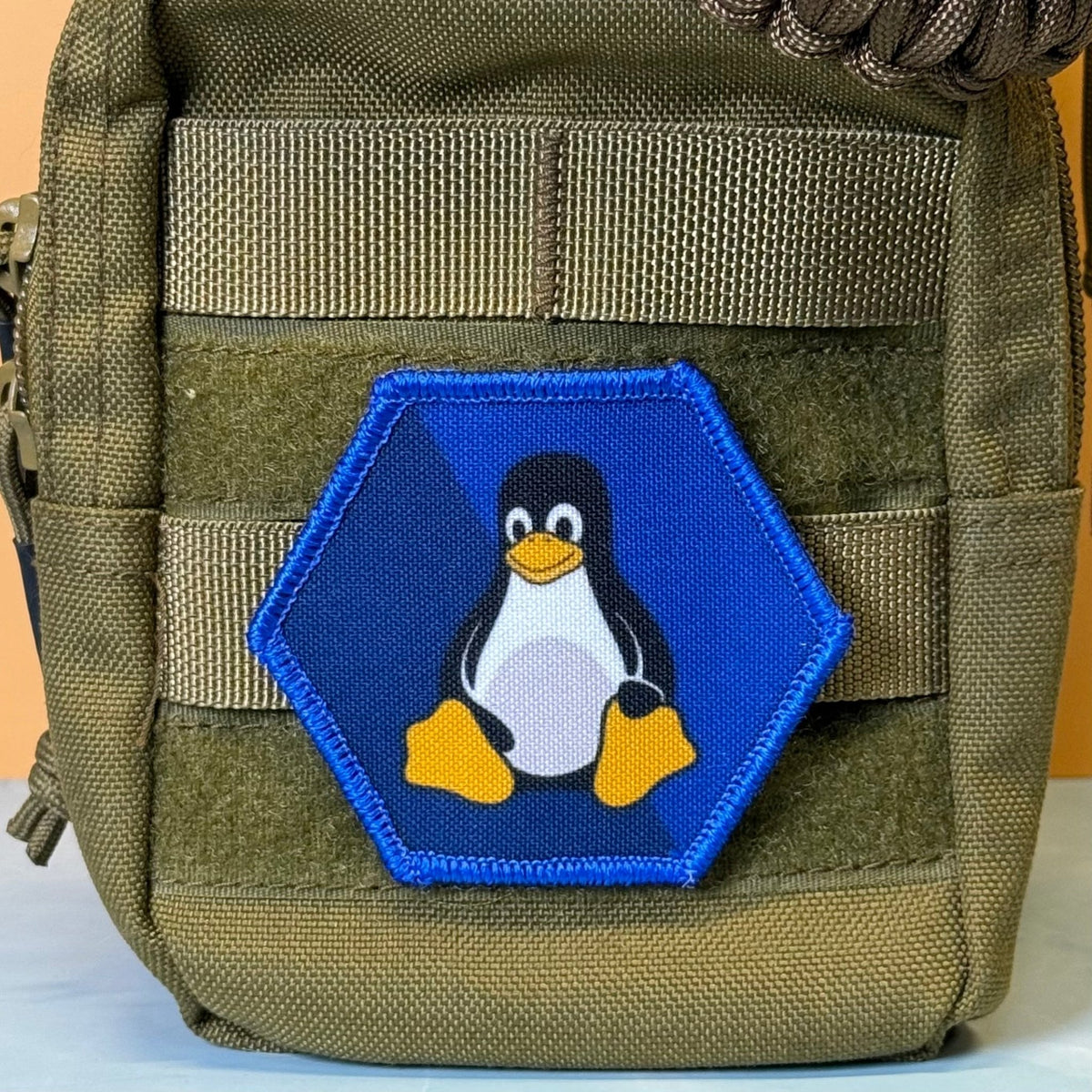 Linux Tux Penguin Morale Patch, 3x3" | Made in USA | VELCRO® Brand Hook Backing - #LoneStar Adhesive#