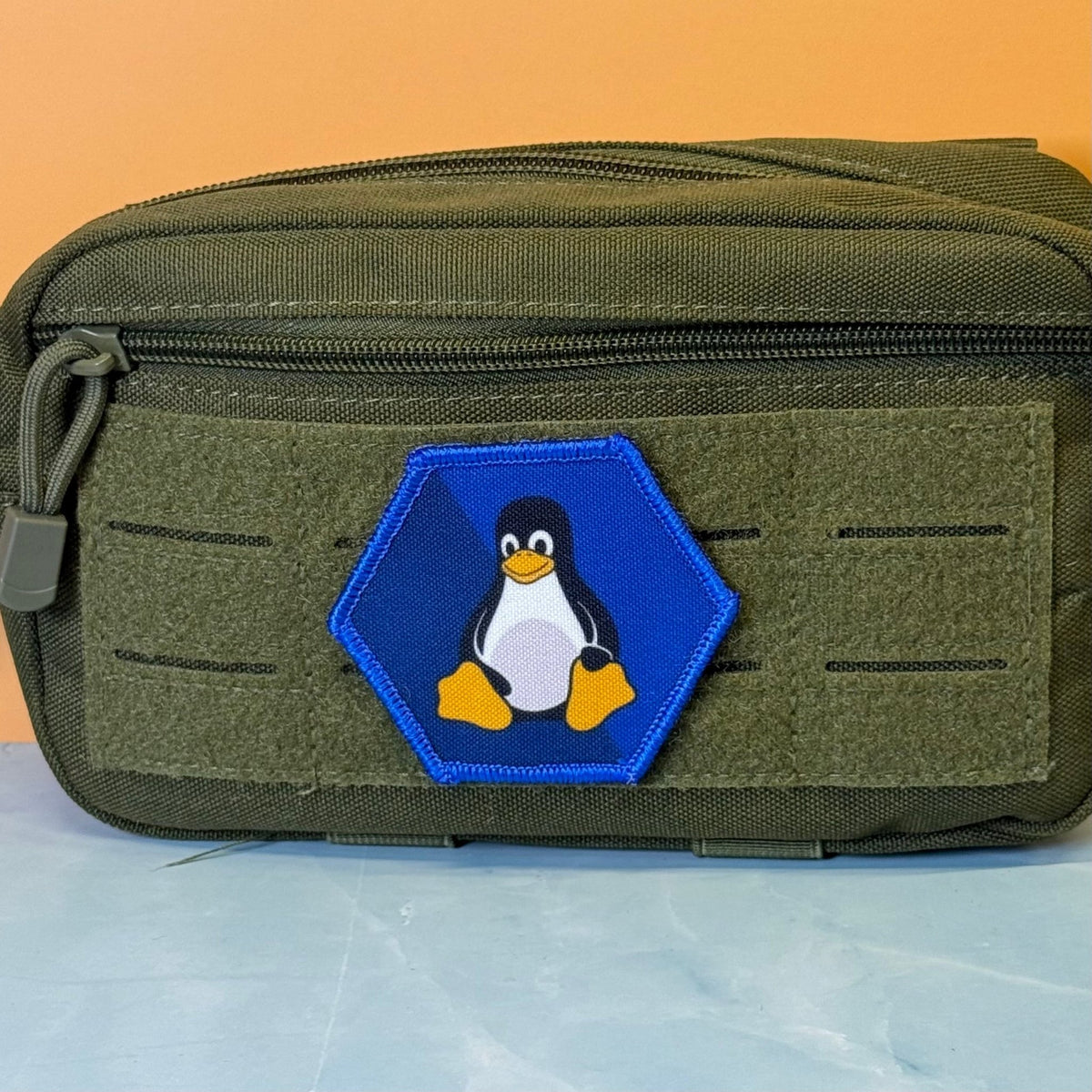 Linux Tux Penguin Morale Patch, 3x3" | Made in USA | VELCRO® Brand Hook Backing - #LoneStar Adhesive#