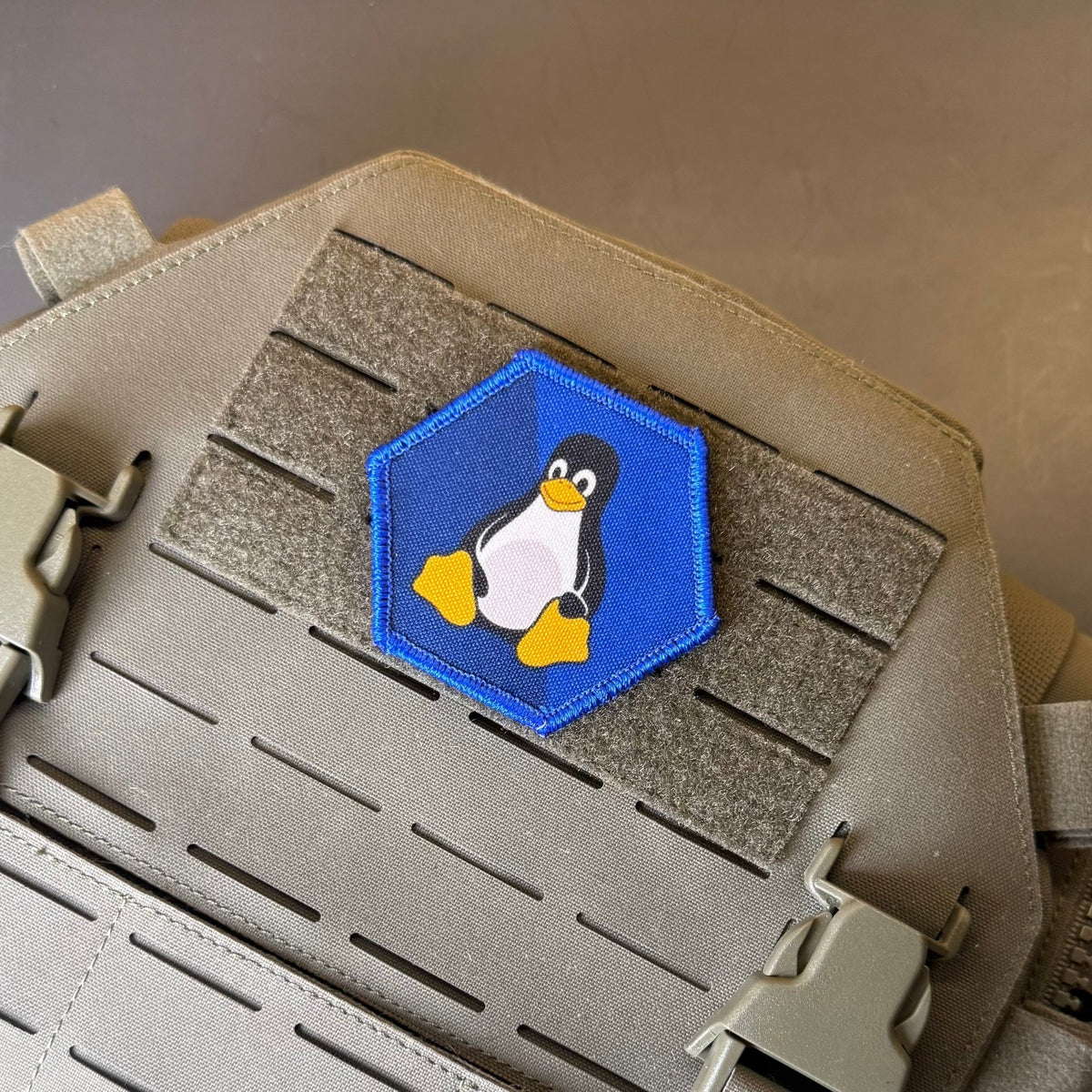 Linux Tux Penguin Morale Patch, 3x3" | Made in USA | VELCRO® Brand Hook Backing - #LoneStar Adhesive#