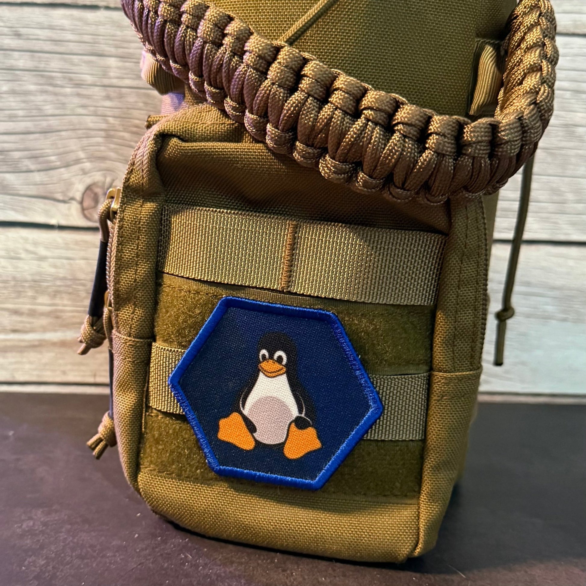Linux Tux Penguin Morale Patch | Made in USA | VELCRO® Brand Hook Backing - LoneStar Adhesive