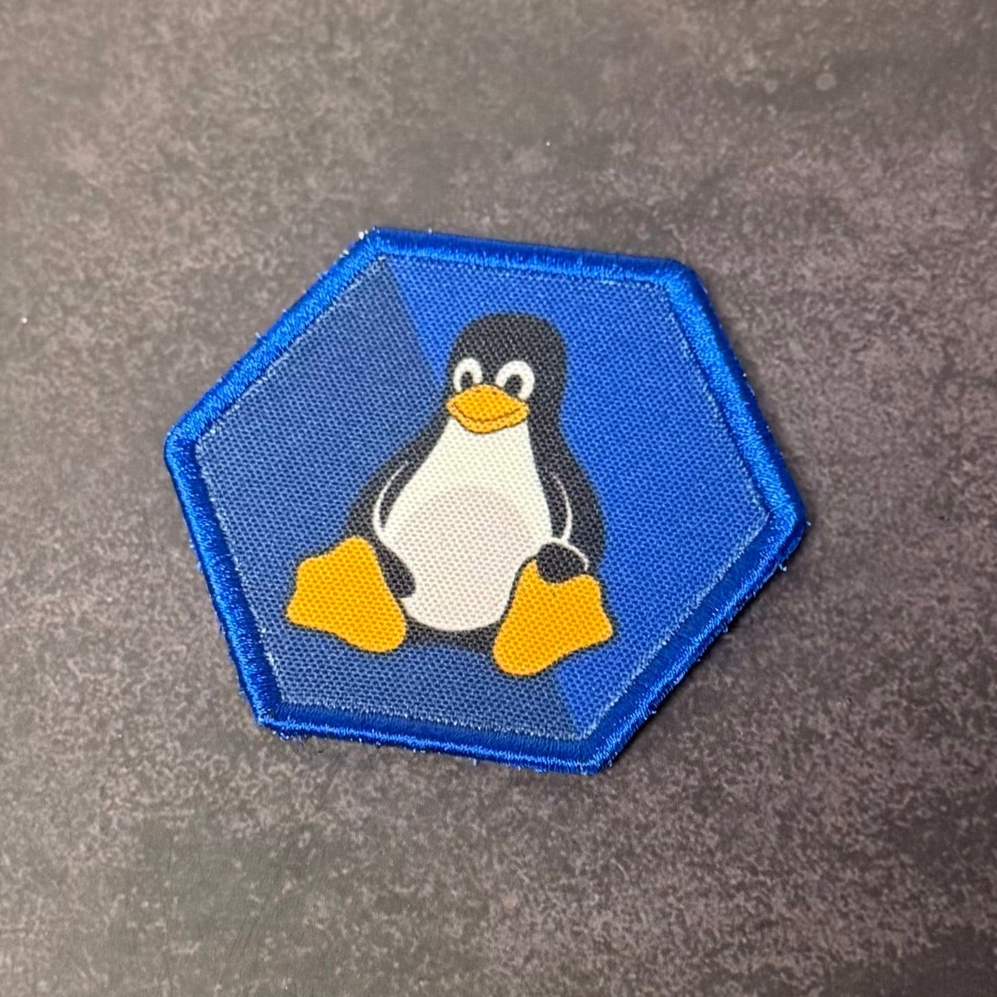 Linux Tux Penguin Morale Patch | Made in USA | VELCRO® Brand Hook Backing - LoneStar Adhesive