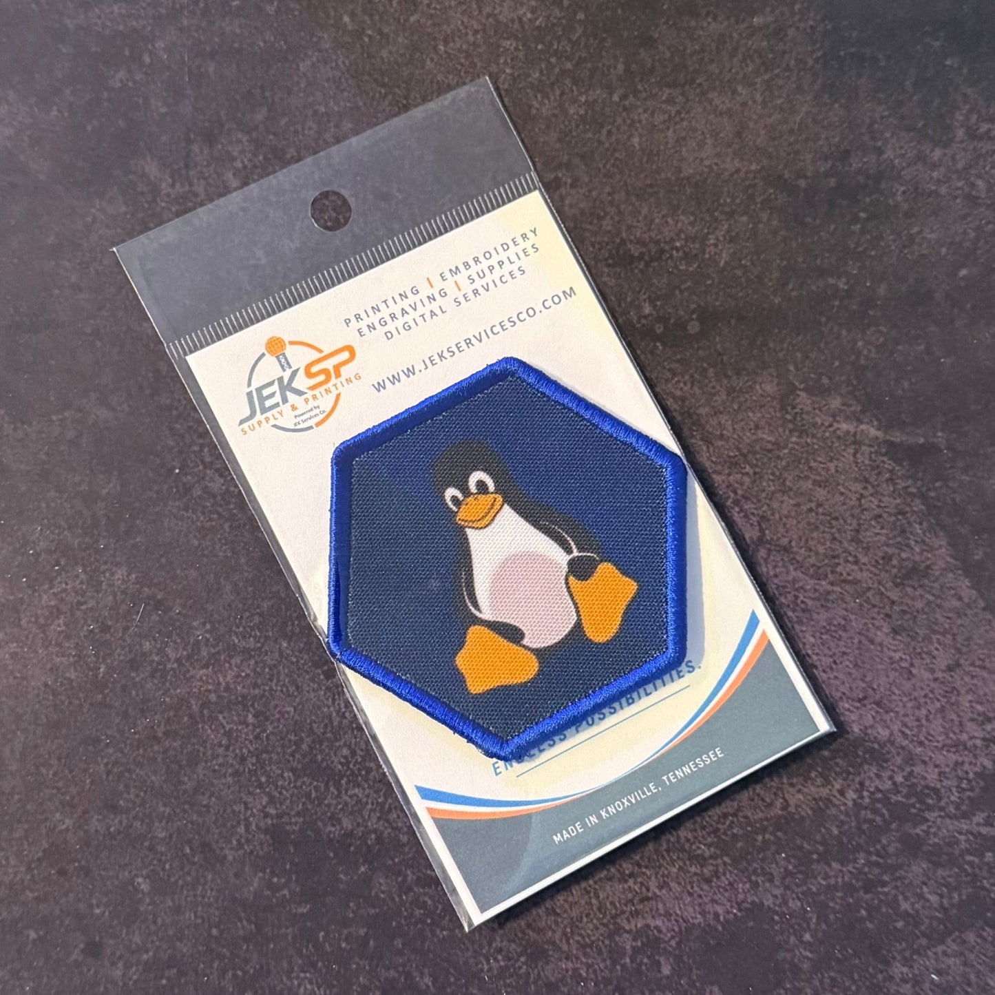 Linux Tux Penguin Morale Patch | Made in USA | VELCRO® Brand Hook Backing - LoneStar Adhesive