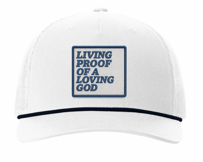 "Living Proof of a Loving God" Embroidery Effect UV Printed Patches - LoneStar Adhesive