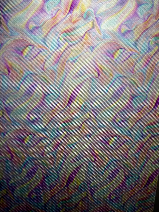 Lonestar Leatherette silver carbon fiber UV Printed Holographic Foil Pattern - #LoneStar Adhesive#