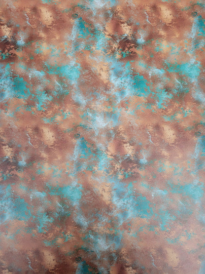 Lonestar Leatherette UV Printed Copper Patina Pattern - #LoneStar Adhesive#