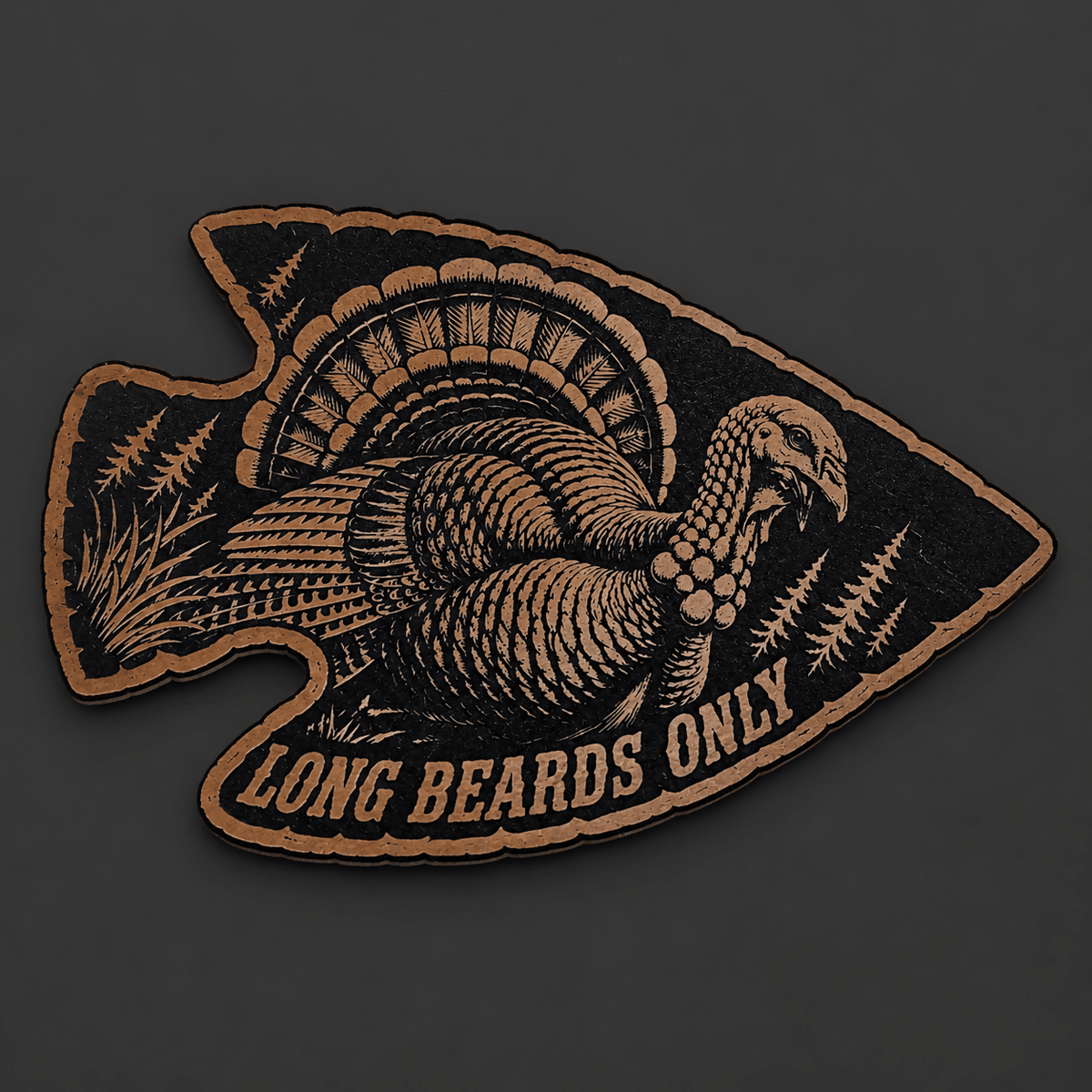 Long Beard Only Turkey Arrowhead (Digital File Only) - LoneStar Adhesive