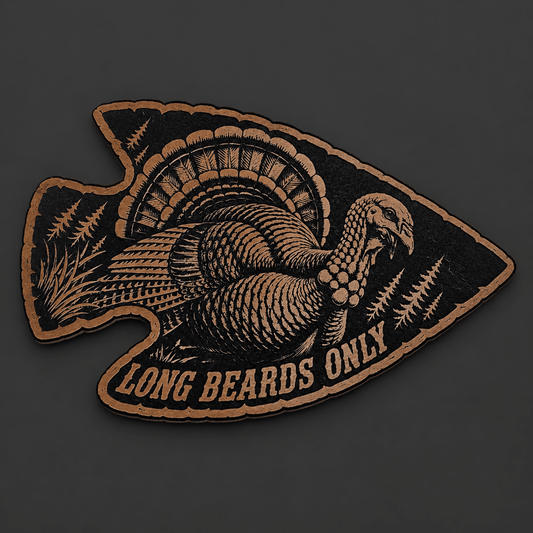 Long Beard Only Turkey Arrowhead (Digital File Only) - LoneStar Adhesive
