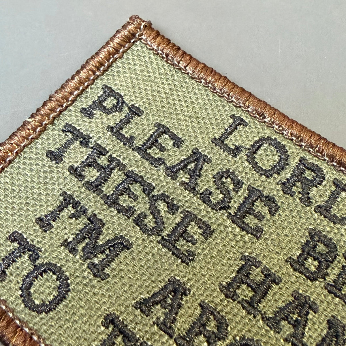Lord, Bless These Hands I'm About To Throw Embroidered Morale Patch – 2x3" - #LoneStar Adhesive#