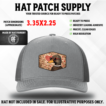 Love Duck UV Printed Hat Patch - LoneStar Adhesive