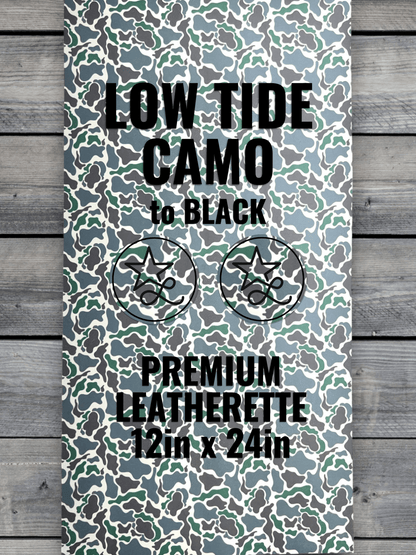 Low Tide Camo Durra - Bull Premium Leatherette™ Sheets - #LoneStar Adhesive#