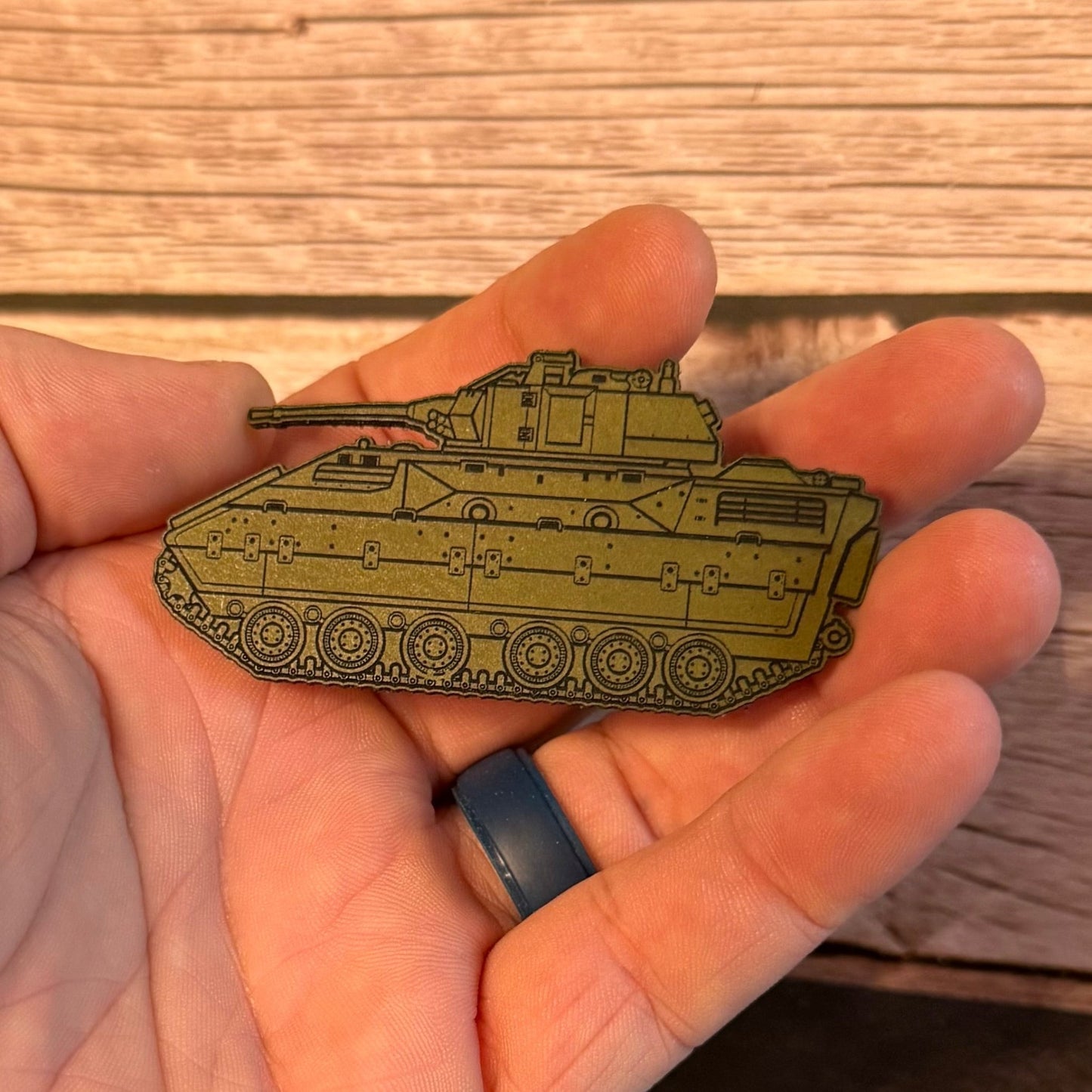 M2/M3 Bradley Fighting Vehicle Morale Patch – 1.4” x 3” Hook & Loop Tactical Patch | Made in USA - LoneStar Adhesive