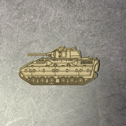 M2/M3 Bradley Fighting Vehicle Morale Patch – 1.4” x 3” Hook & Loop Tactical Patch | Made in USA - LoneStar Adhesive