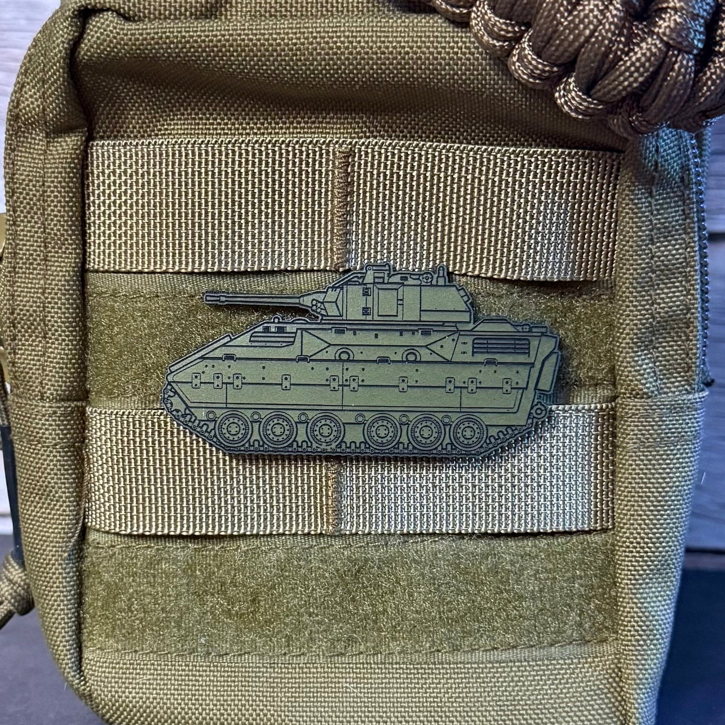 M2/M3 Bradley Fighting Vehicle Morale Patch – 1.4” x 3” Hook & Loop Tactical Patch | Made in USA - LoneStar Adhesive