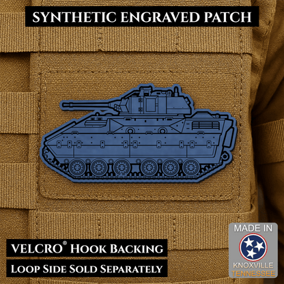 M2/M3 Bradley Fighting Vehicle Morale Patch – 1.4” x 3” Hook & Loop Tactical Patch | Made in USA - LoneStar Adhesive