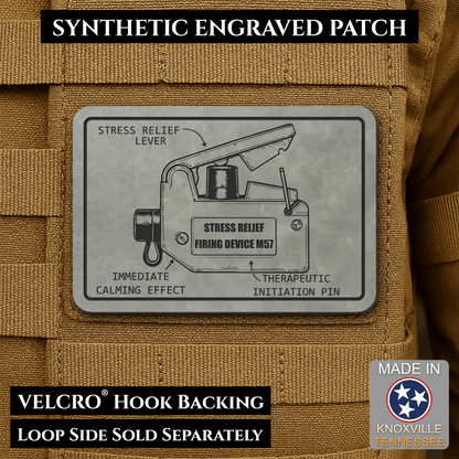 M57 Claymore Mine Clacker Funny Morale Patch, 2x3" | Made in USA | VELCRO® Brand Hook Backing - #LoneStar Adhesive#