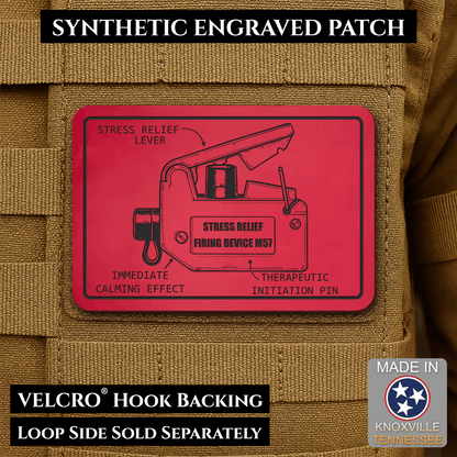 M57 Claymore Mine Clacker Funny Morale Patch, 2x3" | Made in USA | VELCRO® Brand Hook Backing - #LoneStar Adhesive#