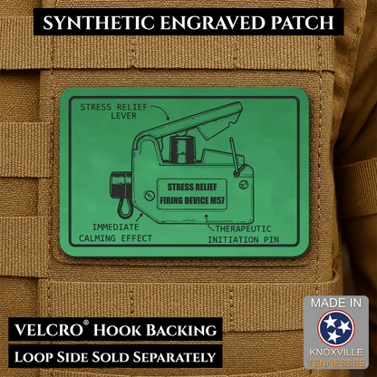 M57 Claymore Mine Clacker Funny Morale Patch, 2x3" | Made in USA | VELCRO® Brand Hook Backing - #LoneStar Adhesive#