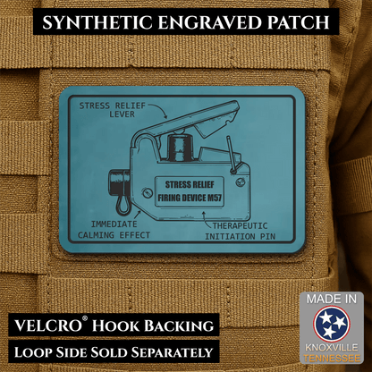 M57 Claymore Mine Clacker Funny Morale Patch, 2x3" | Made in USA | VELCRO® Brand Hook Backing - #LoneStar Adhesive#