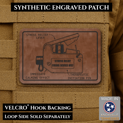 M57 Claymore Mine Clacker Funny Morale Patch, 2x3" | Made in USA | VELCRO® Brand Hook Backing - #LoneStar Adhesive#