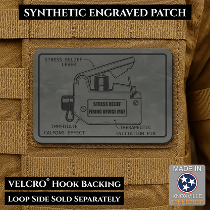 M57 Claymore Mine Clacker Funny Morale Patch, 2x3" | Made in USA | VELCRO® Brand Hook Backing - #LoneStar Adhesive#
