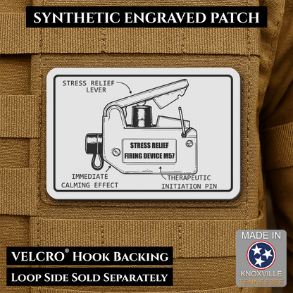 M57 Claymore Mine Clacker Funny Morale Patch, 2x3" | Made in USA | VELCRO® Brand Hook Backing - #LoneStar Adhesive#