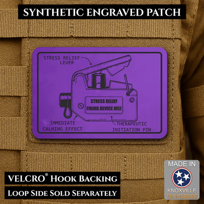 M57 Claymore Mine Clacker Funny Morale Patch, 2x3" | Made in USA | VELCRO® Brand Hook Backing - #LoneStar Adhesive#