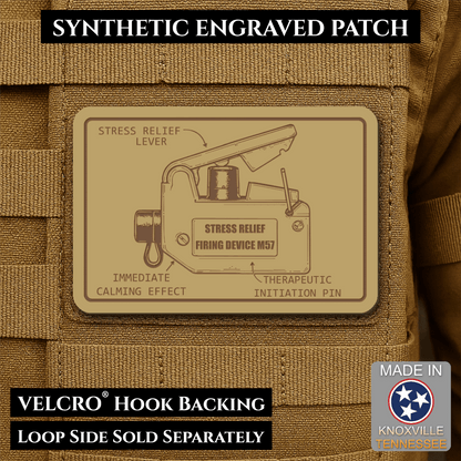 M57 Claymore Mine Clacker Funny Morale Patch, 2x3" | Made in USA | VELCRO® Brand Hook Backing - #LoneStar Adhesive#