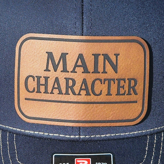 Main Character (Rawhide) Engraved Leatherette Hat Patch - MR01 - LoneStar Adhesive