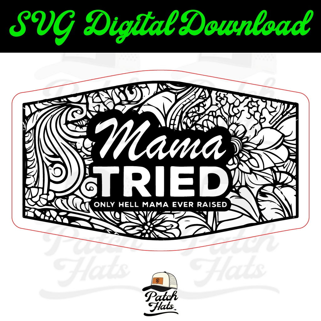 Mama Tried Wide Hexagon - LoneStar Adhesive