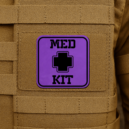 MED KIT IFAK Pouch Identification Patch 2"x2" Hook & Loop | Made in USA - LoneStar Adhesive