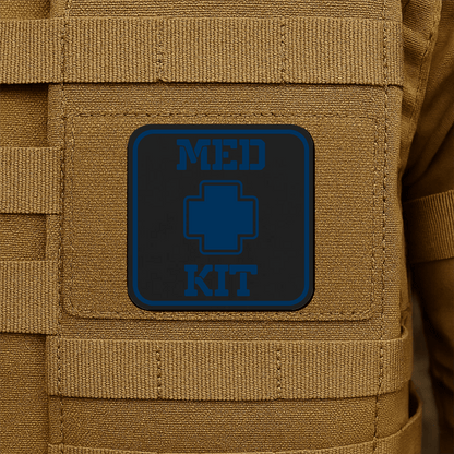 MED KIT IFAK Pouch Identification Patch 2"x2" Hook & Loop | Made in USA - LoneStar Adhesive