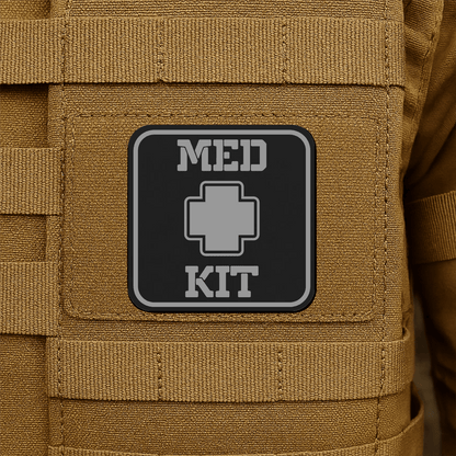 MED KIT IFAK Pouch Identification Patch 2"x2" Hook & Loop | Made in USA - LoneStar Adhesive