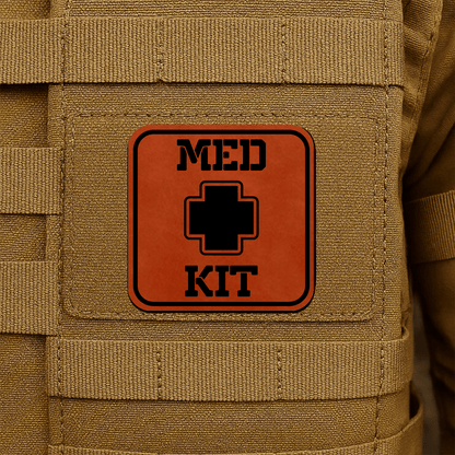 MED KIT IFAK Pouch Identification Patch 2"x2" Hook & Loop | Made in USA - LoneStar Adhesive