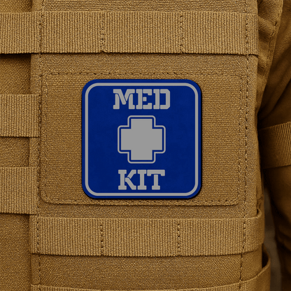 MED KIT IFAK Pouch Identification Patch 2"x2" Hook & Loop | Made in USA - LoneStar Adhesive