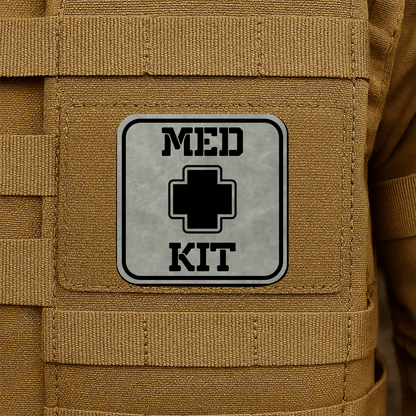 MED KIT IFAK Pouch Identification Patch 2"x2" Hook & Loop | Made in USA - LoneStar Adhesive