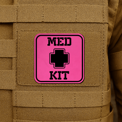 MED KIT IFAK Pouch Identification Patch 2"x2" Hook & Loop | Made in USA - LoneStar Adhesive