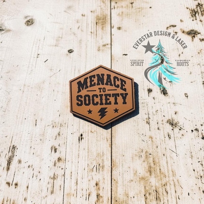Menace to Society Leather Patch