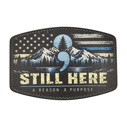 Mental Health Awareness UV Printed Hat Patch Collection | Semicolon Patches - #LoneStar Adhesive#